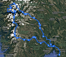 Hanssons MC 4-dagars Vårtur i Norge 14-17 Maj